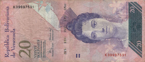 Billete con serial alto
