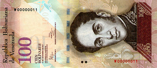 Billete con serial bajo