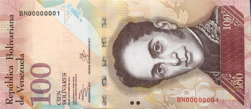 Billete con serial bajo