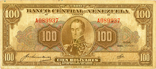 Diseño A, Tipo A. Fecha Enero 11 1941. Serie A6