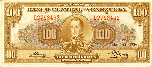 Diseño A, Tipo B. Fecha Abril 22 1954. Serie D7