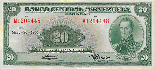 Design A, Type B. Date Mayo 26 1955. Serie M7