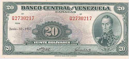 Diseño A, Tipo B. Fecha Junio 13 1957. Serie Q7