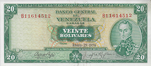 Design D, Type A. Date Enero 29 1974. Serie B8