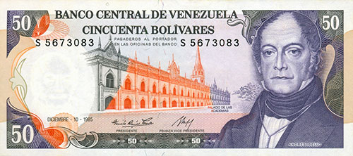 Diseño E, Tipo B. Fecha Diciembre 10 1985. Serie S7