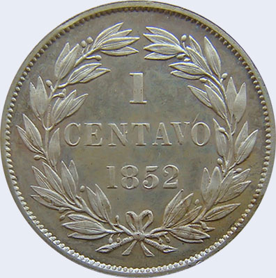 Design A, Type A. Date 1852 (Proof surface)